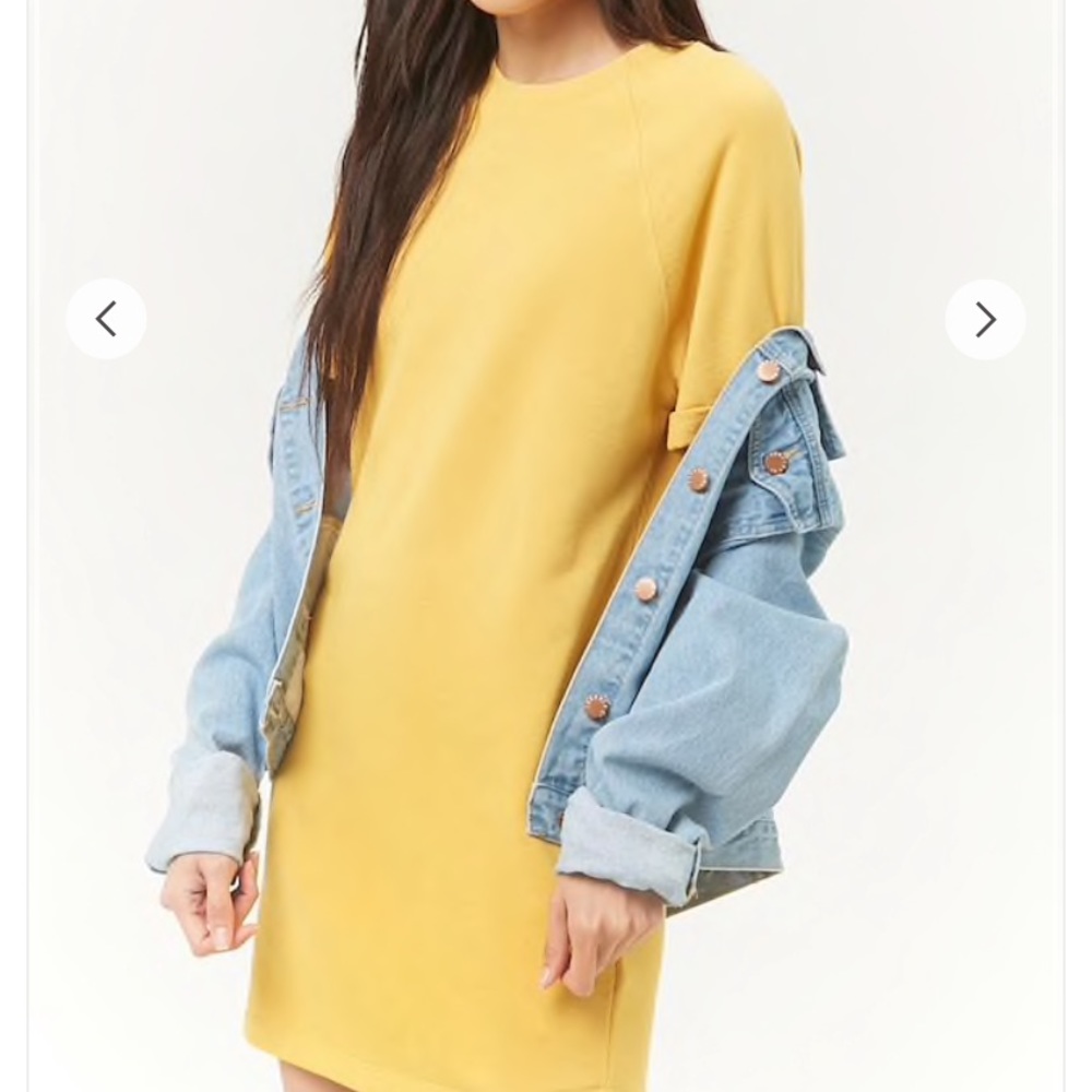 Brand new basic light yellow dress